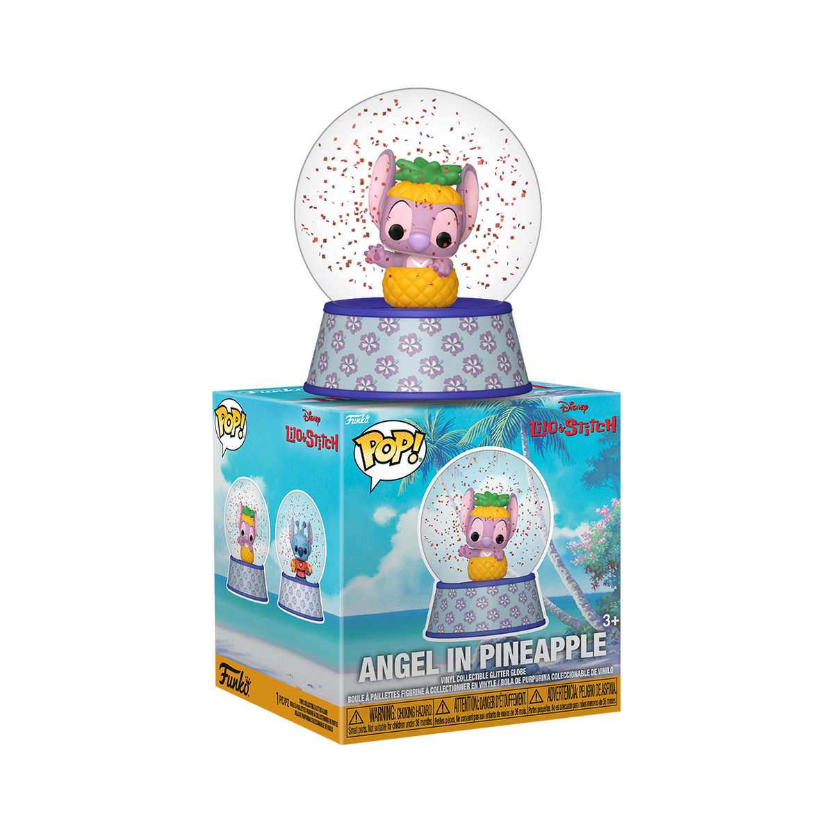 Angel in Pineapple Mini Glitter Globe - US 2734