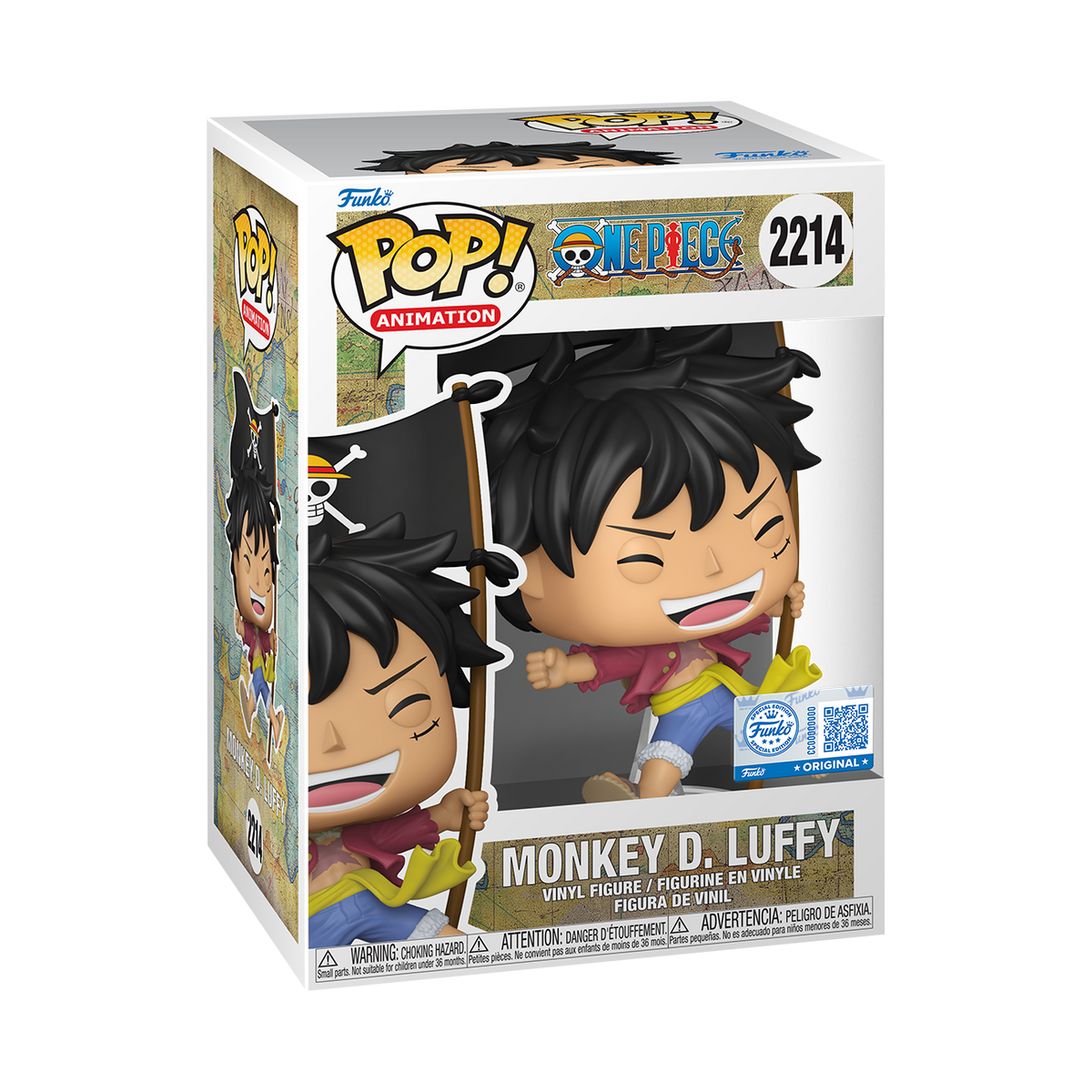 Pop! Monkey D. Luffy with Flag - US 6695