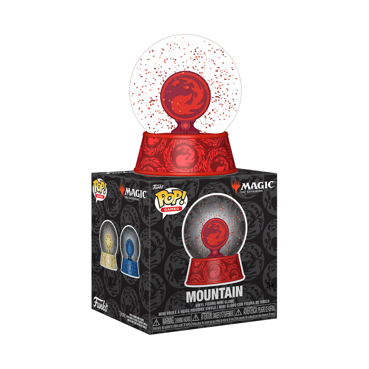 Magic The Gathering Mountain Mini Glitter Globe - US 8313