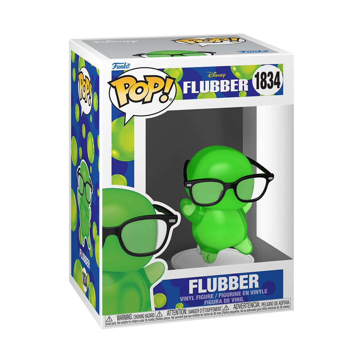 Pop! Flubber with Glasses (Translucent) - US 4543