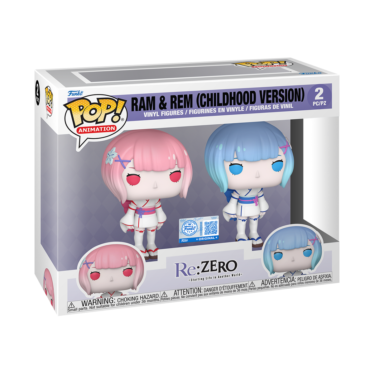 Pop! Ram & Rem (Childhood Version) 2-Pack - US 9427