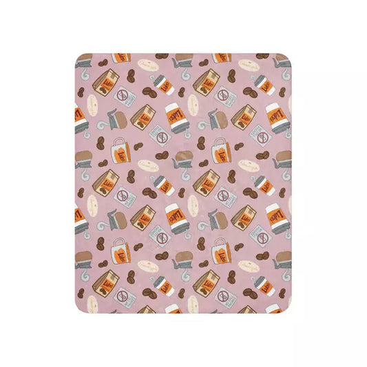 Gilmore Girls Luke's Diner Pattern Sherpa Blanket - US 2572