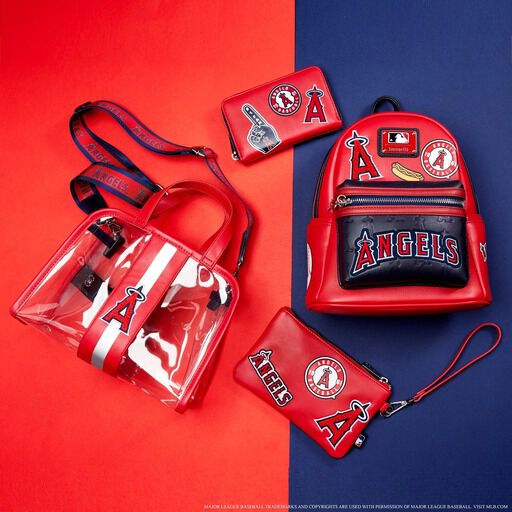 MLB LA Angels Clear Tote Crossbody Stadium Bag with Pouch - US 2989