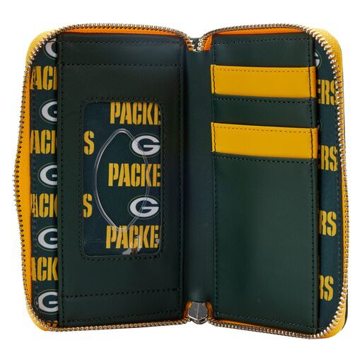 NFL Green Bay Packers Patches Zip Around Wallet - US 7978