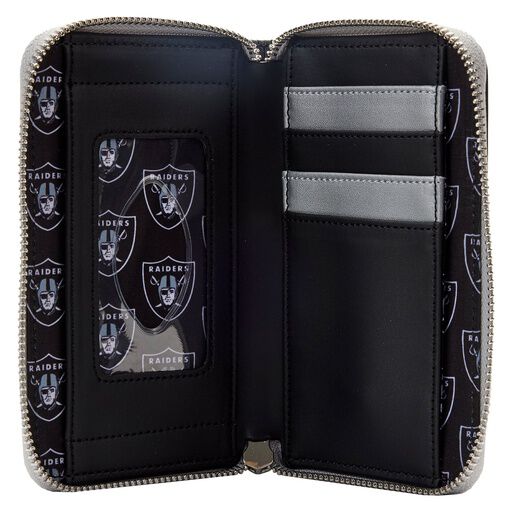 NFL Las Vegas Raiders Patches Zip Around Wallet - US 8550