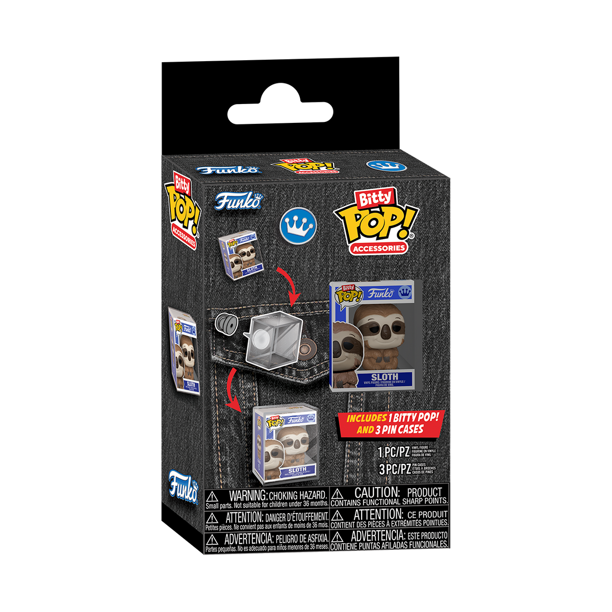 Bitty Pop! Accessories Pin Cases 4-Pack - US 0853