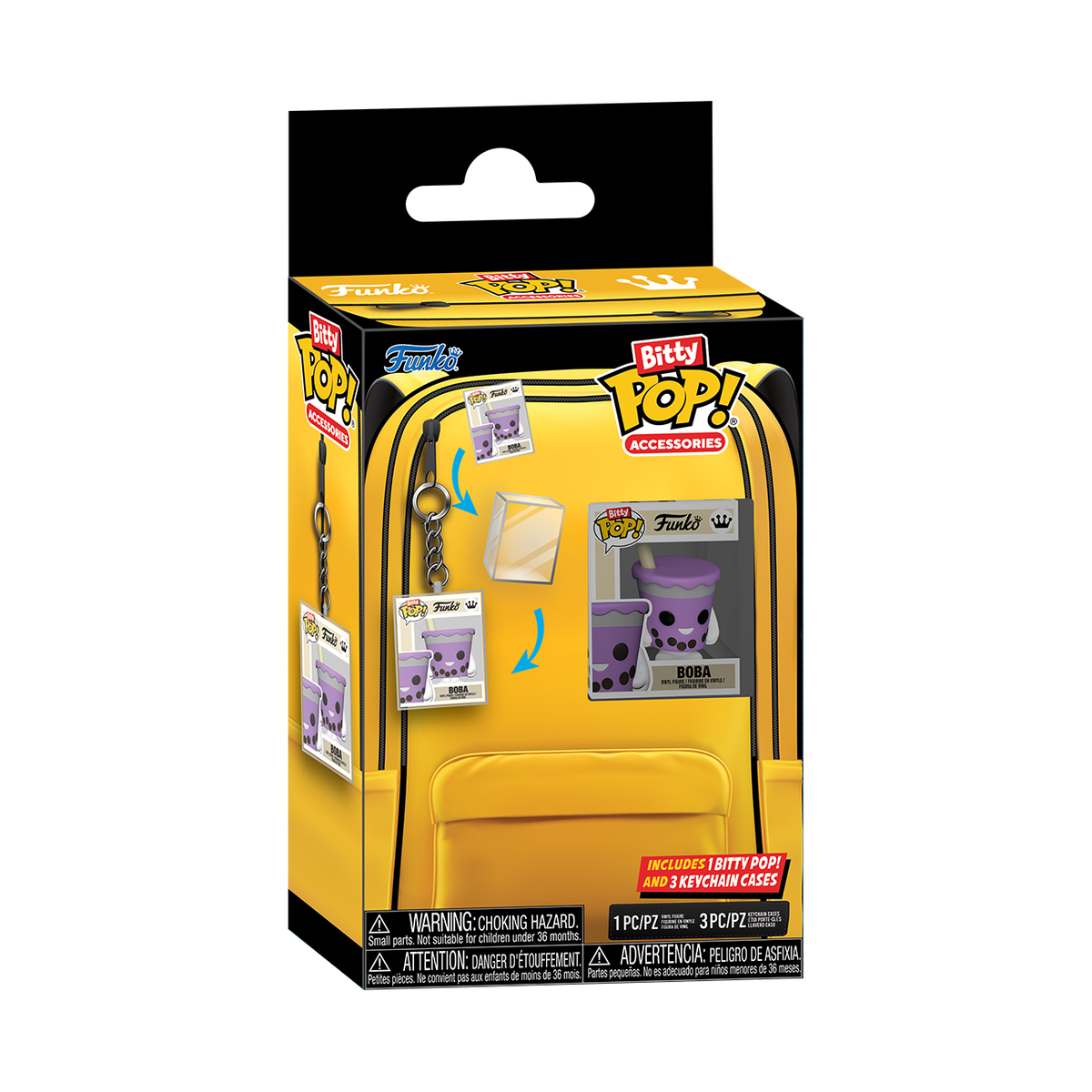 Bitty Pop! Accessories Keychain Cases 4-Pack - US 9530
