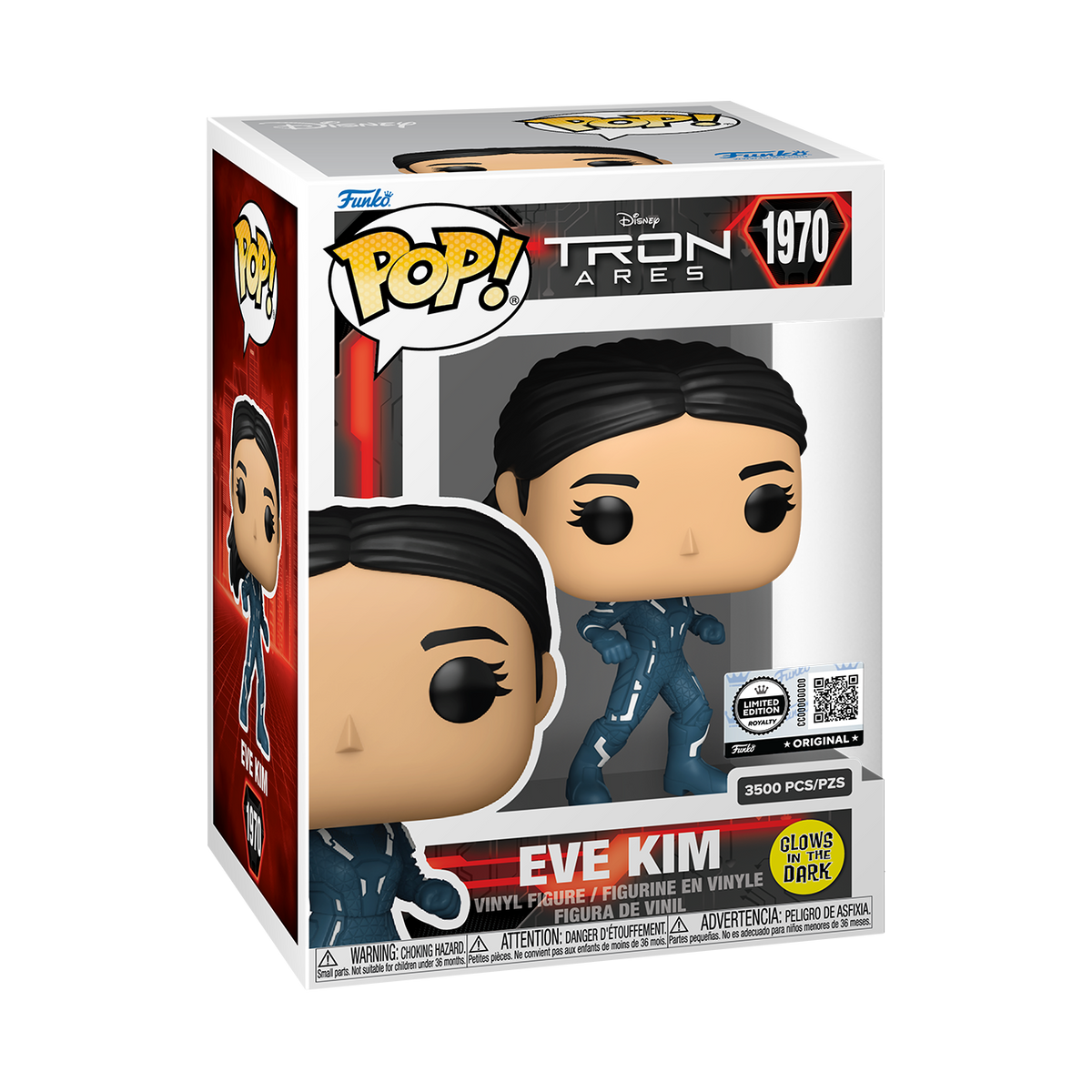 Pop! Eve Kim (Glow) (Tron: Ares) with Pop! Protector - US 8584
