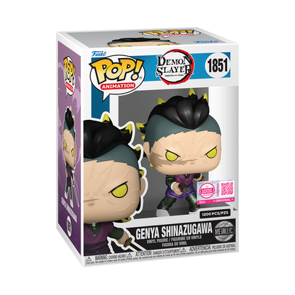 Pop! Genya Shinazugawa (Demon Form) (Metallic) with Pop! Protector - US 4835