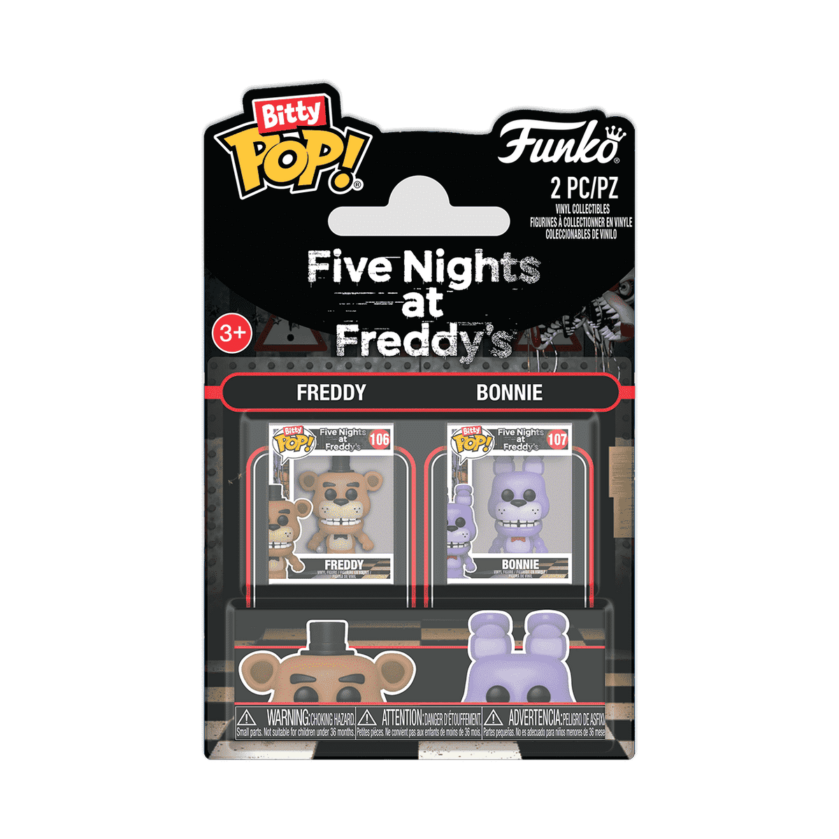 Bitty Pop! Freddy Fazbear & Bonnie the Rabbit 2-Pack - US 6519