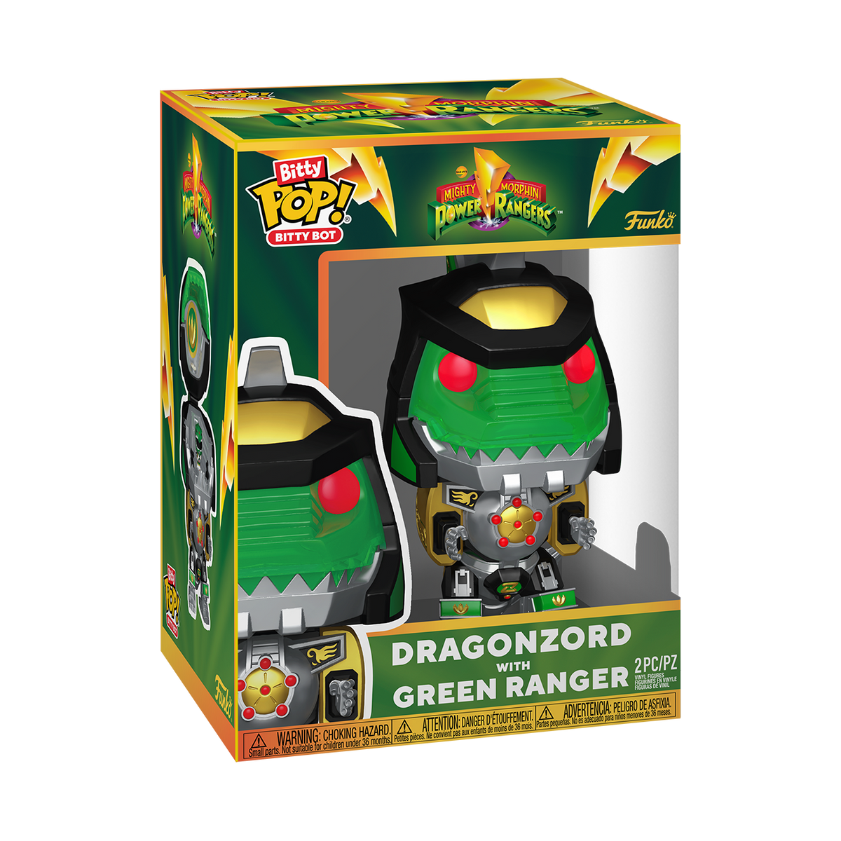 Bitty Pop! Bitty Bot Dragonzord with Green Ranger - US 2001