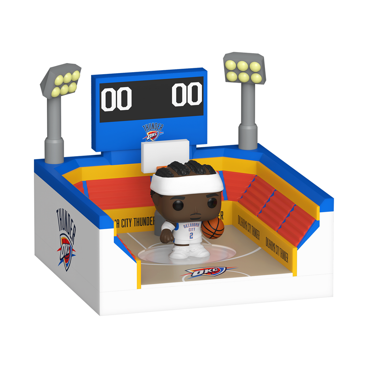 Bitty Pop! Towns Shai Gilgeous-Alexander & Basketball Arena - US 9979