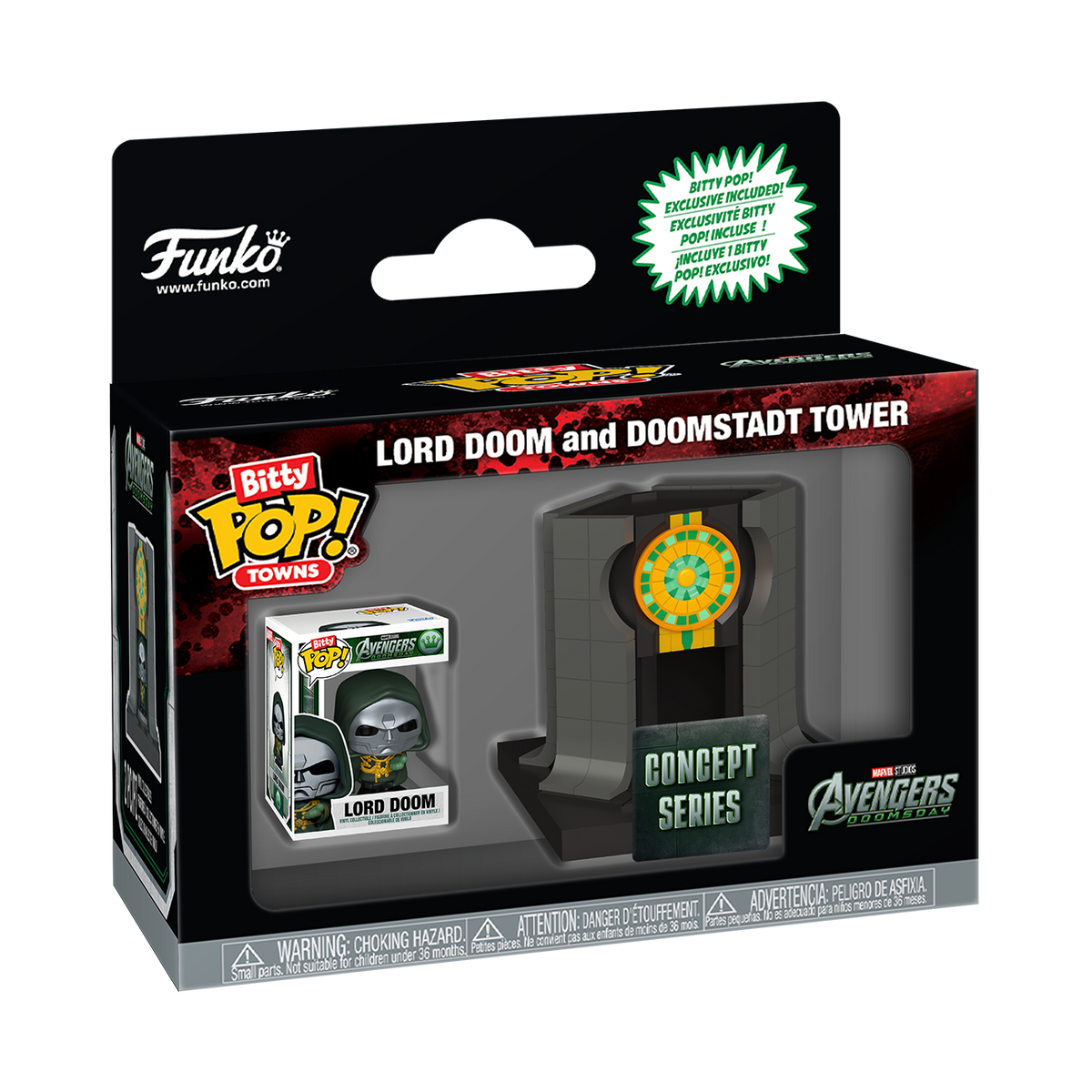 Concept Series: Bitty Pop! Towns Lord Doom and Doomstadt Tower - US 2720