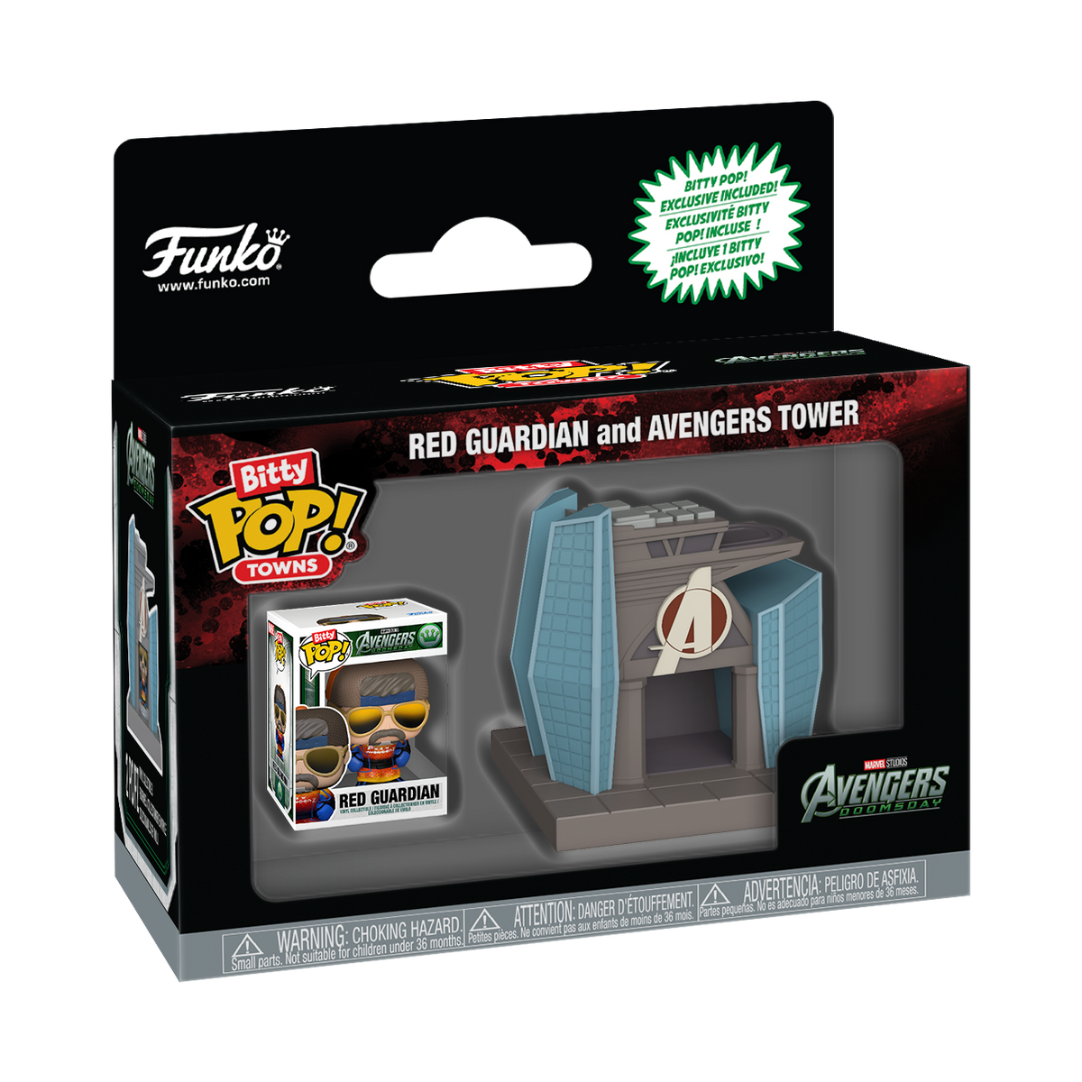Bitty Pop! Towns Red Guardian and Avengers Tower - US 8999