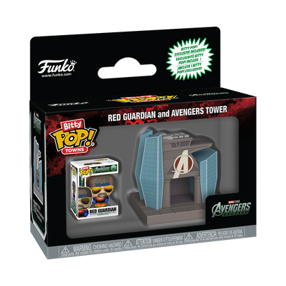 Bitty Pop! Towns Red Guardian and Avengers Tower - US 8999