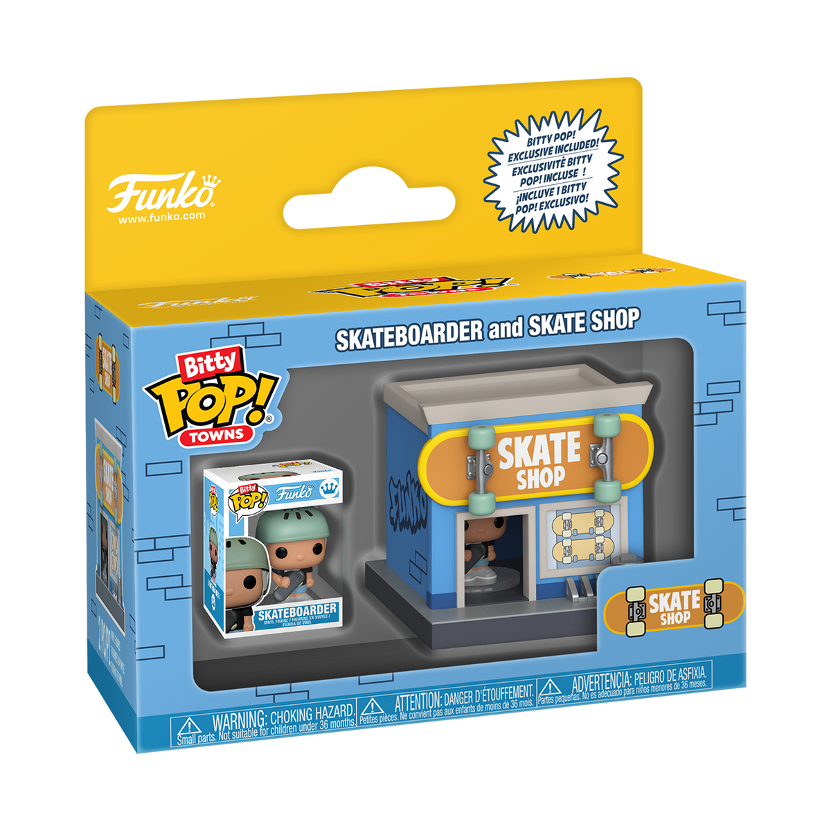 Bitty Pop! Towns Skateboarder & Skate Shop - US 8771