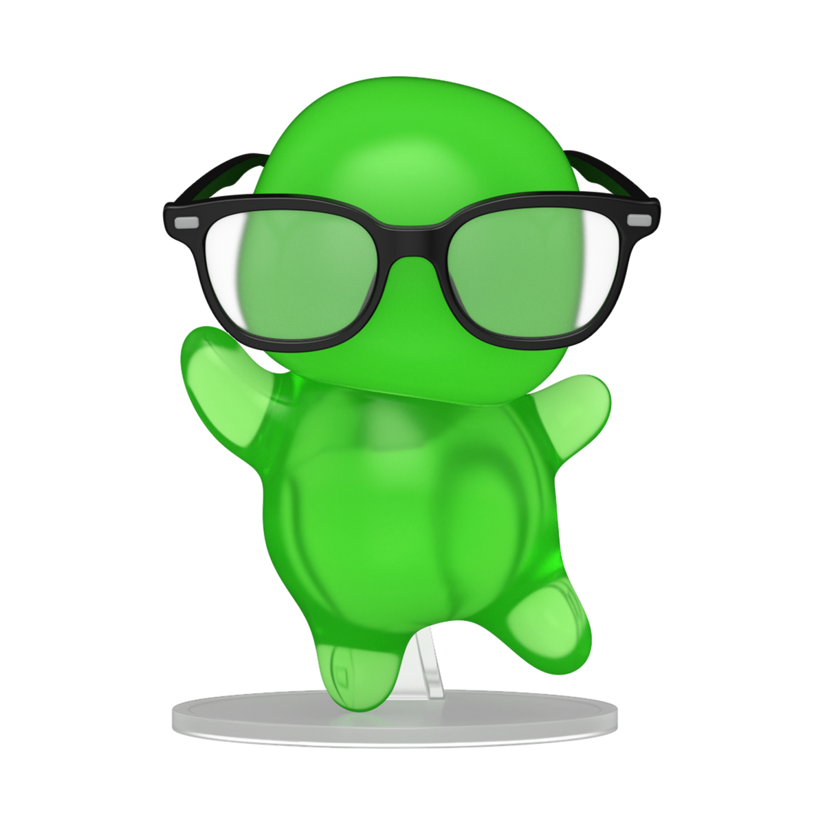 Pop! Flubber with Glasses (Translucent) - US 4543