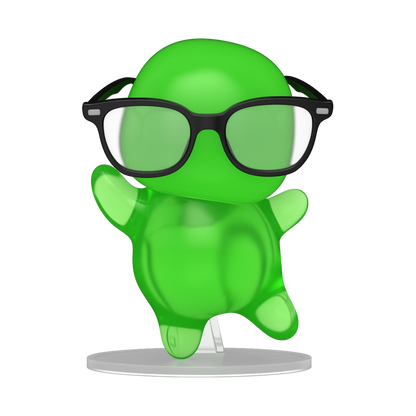 Pop! Flubber with Glasses (Translucent) - US 4543