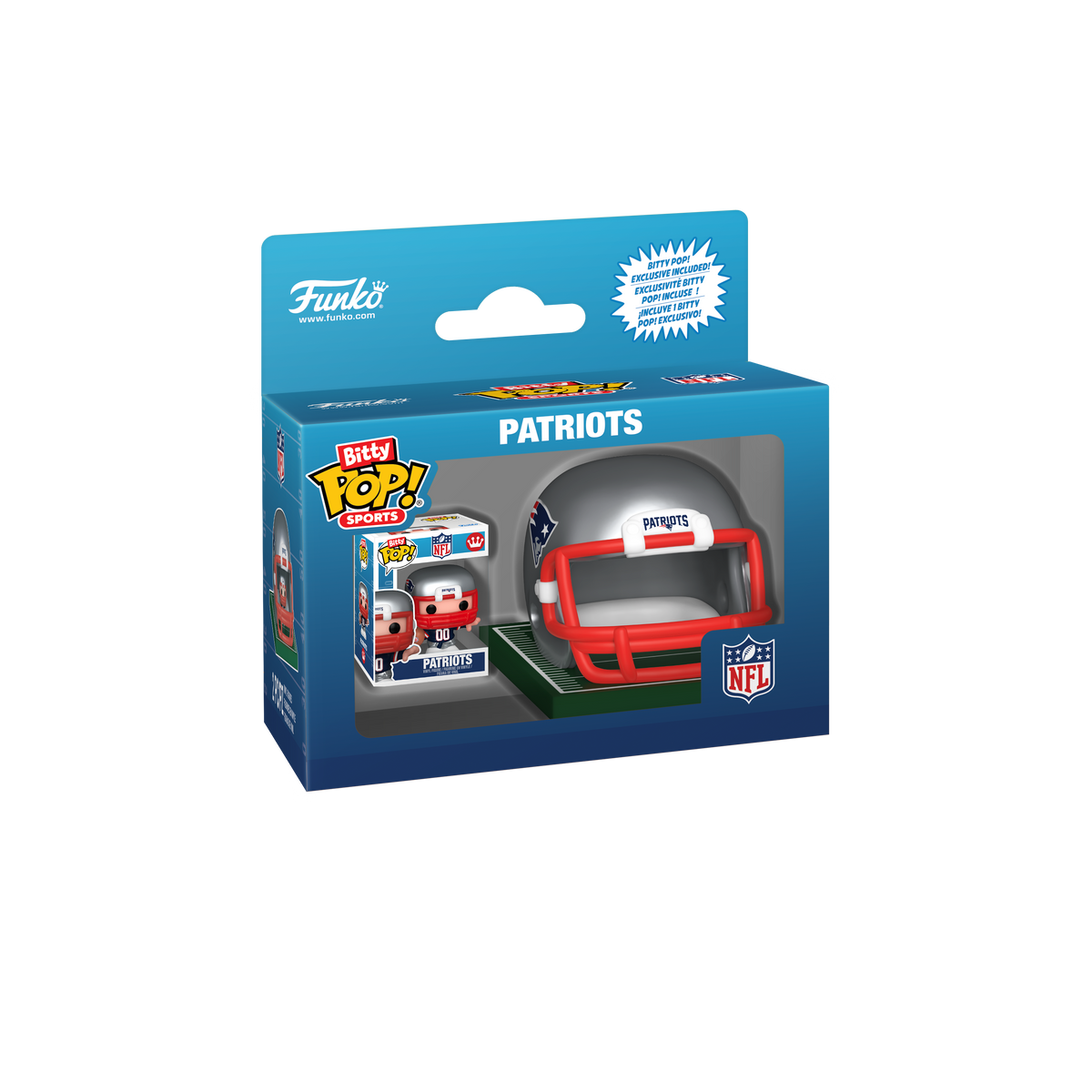 Bitty Pop! Helmet & Player Patriots - US 1345