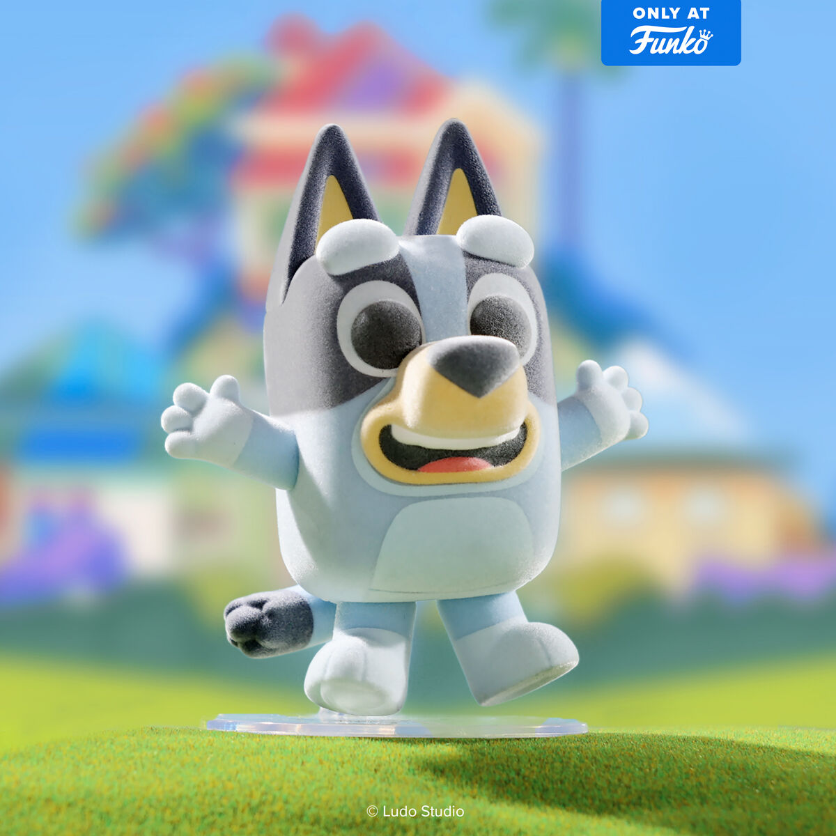 Pop! Bluey Jumping (Flocked) - US 7888