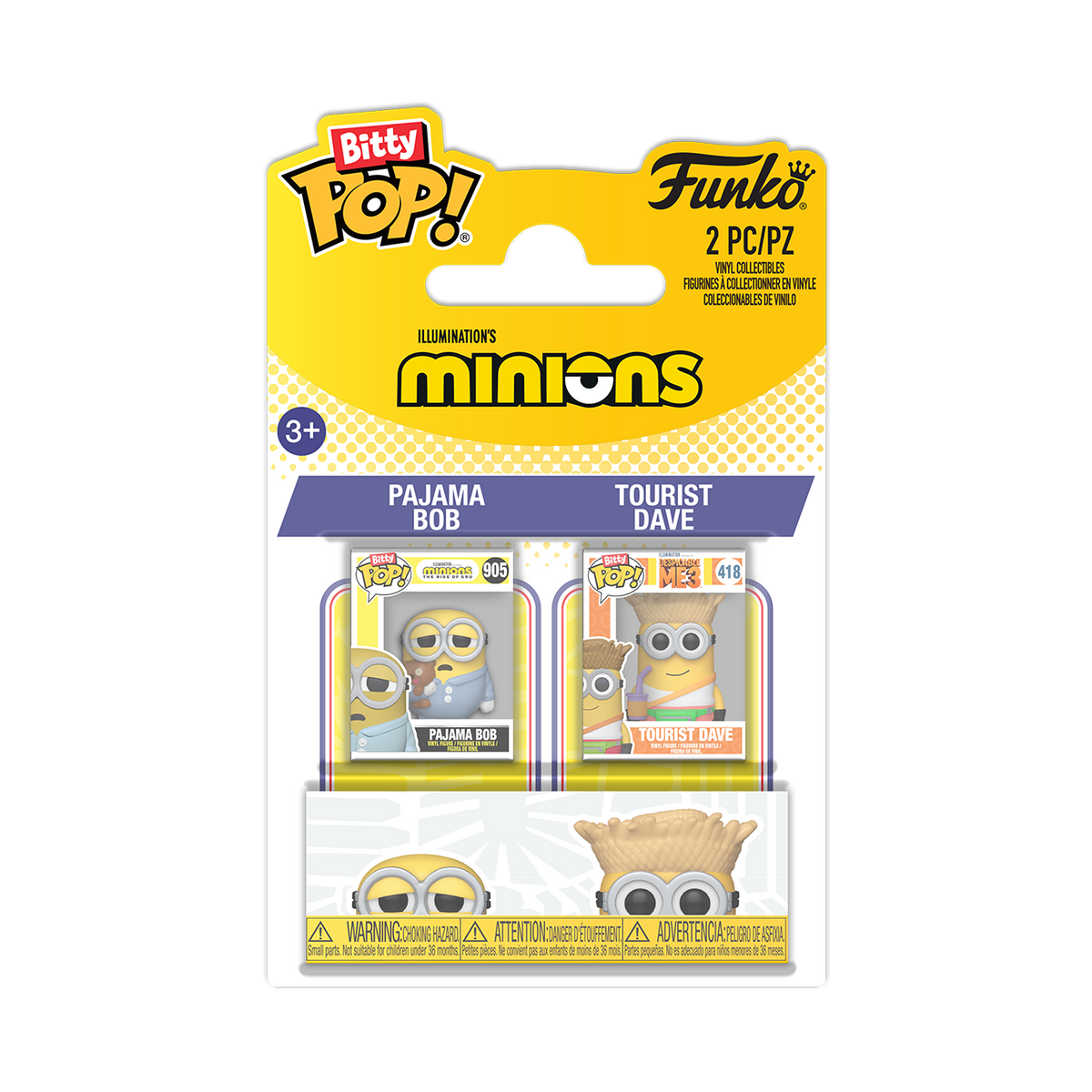 Bitty Pop! Pajama Bob & Tourist Dave 2-Pack - US 6335