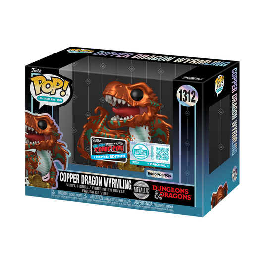 Pop! Copper Dragon Wyrmling (Metallic) [NYCC] - US 3194