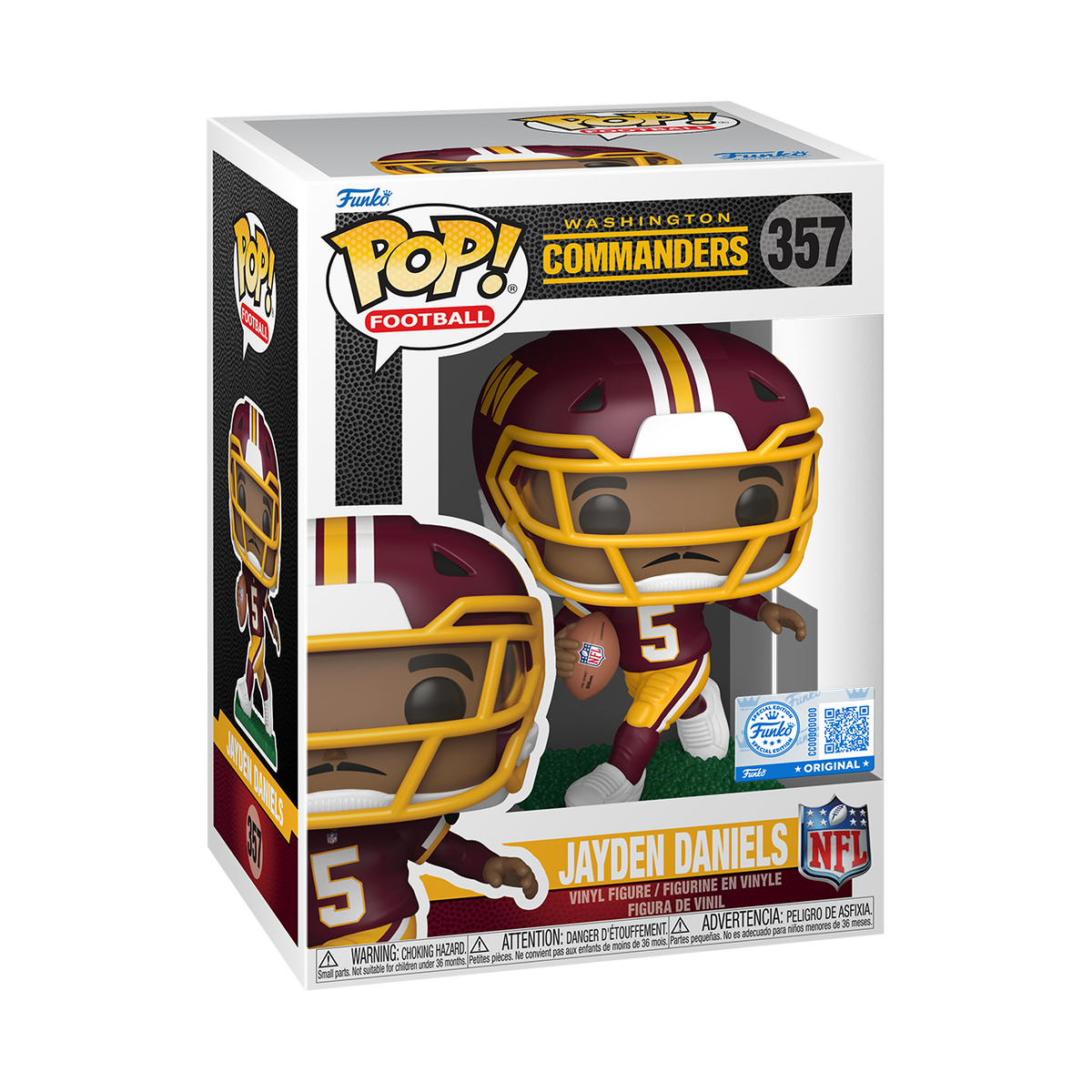 Pop! Jayden Daniels (Burgundy & Gold Jersey) - US 4081