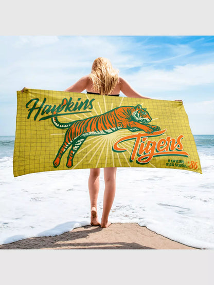 Stranger Things Hawkins High Beach Towel - US 9208