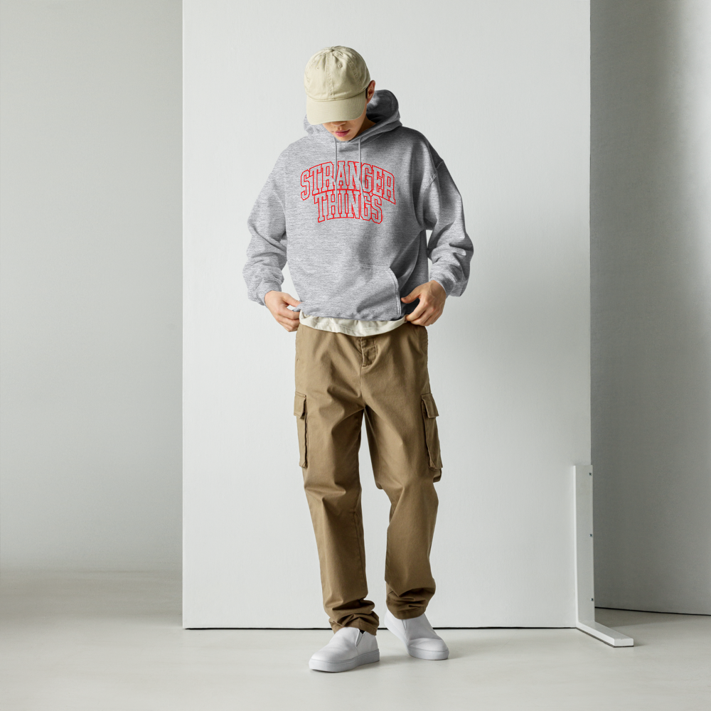 Stranger Things Logo Athletic Hoodie - US 7742