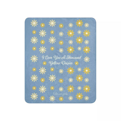 Gilmore Girls I Love You A Thousand Yellow Daisies Sherpa Blanket - US 3184