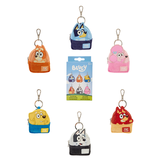 Bluey and Friends Mystery Mini Backpack Keychain Charm - US 8382