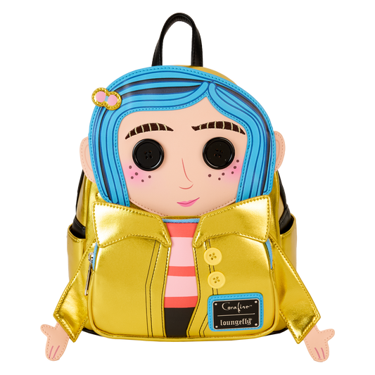 Coraline 15th Anniversary Laika Doll Metallic Cosplay Mini Backpack - US 5598