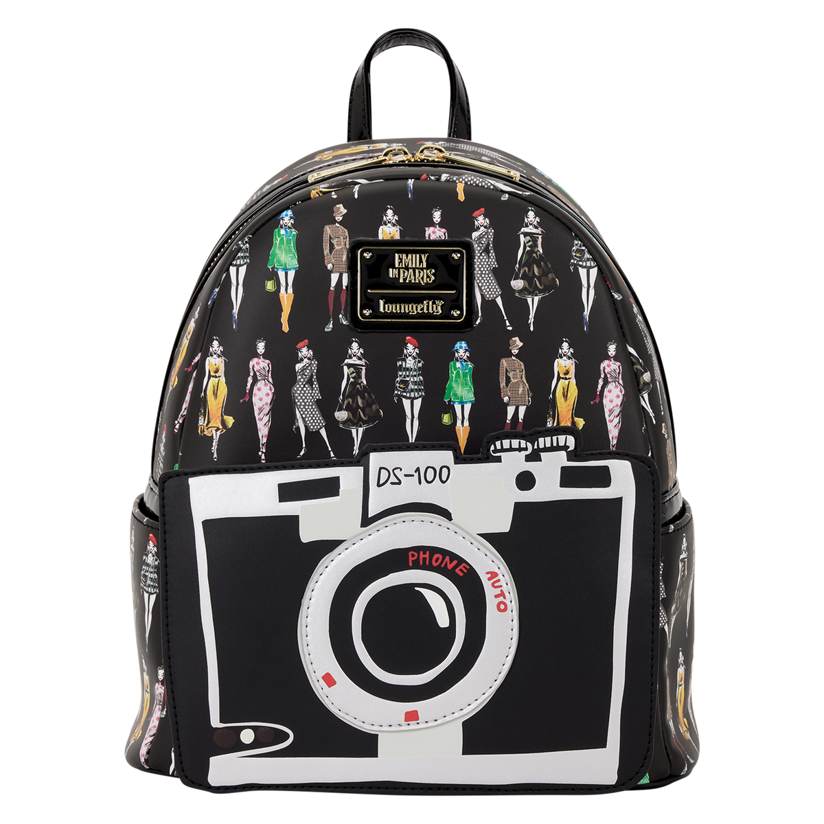 Emily in Paris Limited Edition Camera All-Over Print Mini Backpack - US 3239
