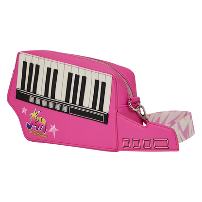 Jem and the Holograms Figural Keytar Glow Crossbody Bag - US 7182