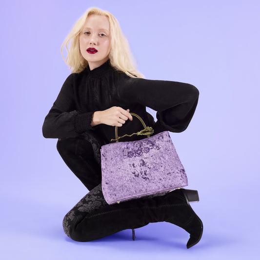 Hocus Pocus Velvet Crossbody Bag - US 9875