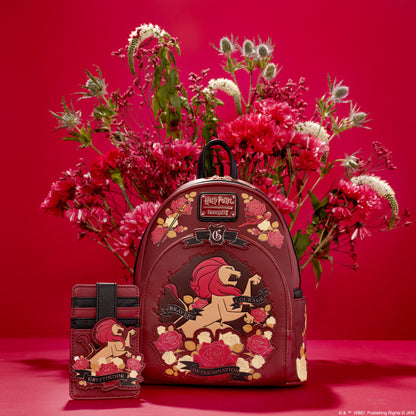 Harry Potter Gryffindor House Floral Tattoo Mini Backpack - US 3782