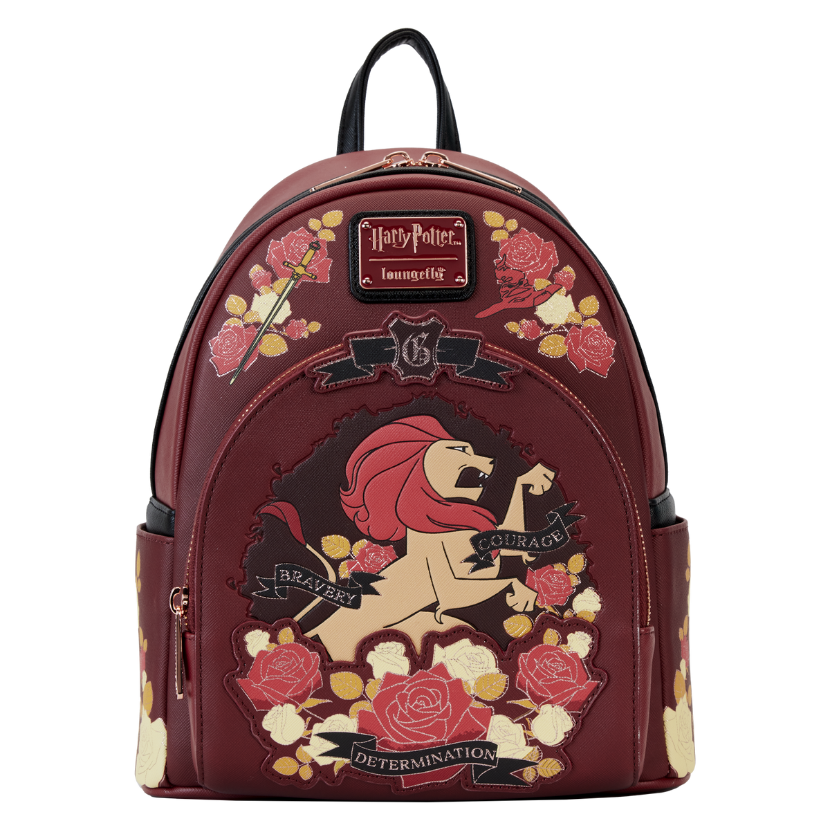 Harry Potter Gryffindor House Floral Tattoo Mini Backpack - US 3782