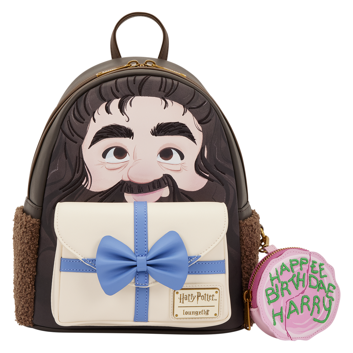 Harry Potter Hagrid Birthday Cake Cosplay Mini Backpack with Coin Bag - US 3108
