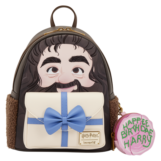 Harry Potter Hagrid Birthday Cake Cosplay Mini Backpack with Coin Bag - US 3108
