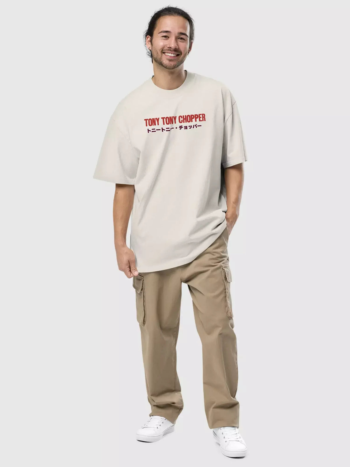 One Piece Chopper Oversized Faded Tee - US 1449