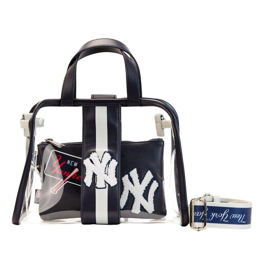 MLB NY Yankees Clear Tote Crossbody Stadium Bag with Pouch - US 0559