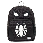 Spider-Man Black & White Suit Cosplay Quilted Full-Size Backpack - US 0716