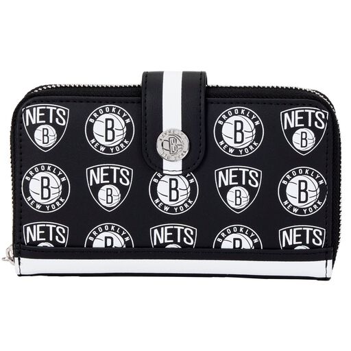 NBA Brooklyn Nets Logo Zip Around Wallet - US 0698