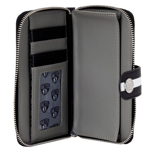NBA Brooklyn Nets Logo Zip Around Wallet - US 0698
