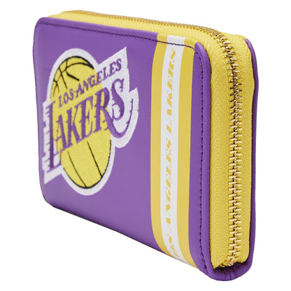 NBA Los Angeles Lakers Patch Icons Zip Around Wallet - US 9615