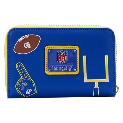 NFL Los Angeles Rams Patches Zip Around Wallet - US 7344