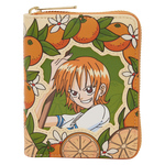 One Piece Exclusive Nami & Tangerines Zip Around Wallet - US 7637