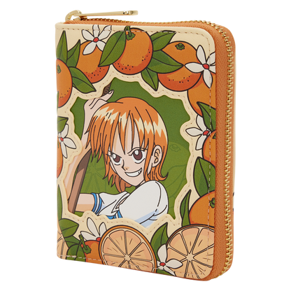 One Piece Exclusive Nami & Tangerines Zip Around Wallet - US 7637