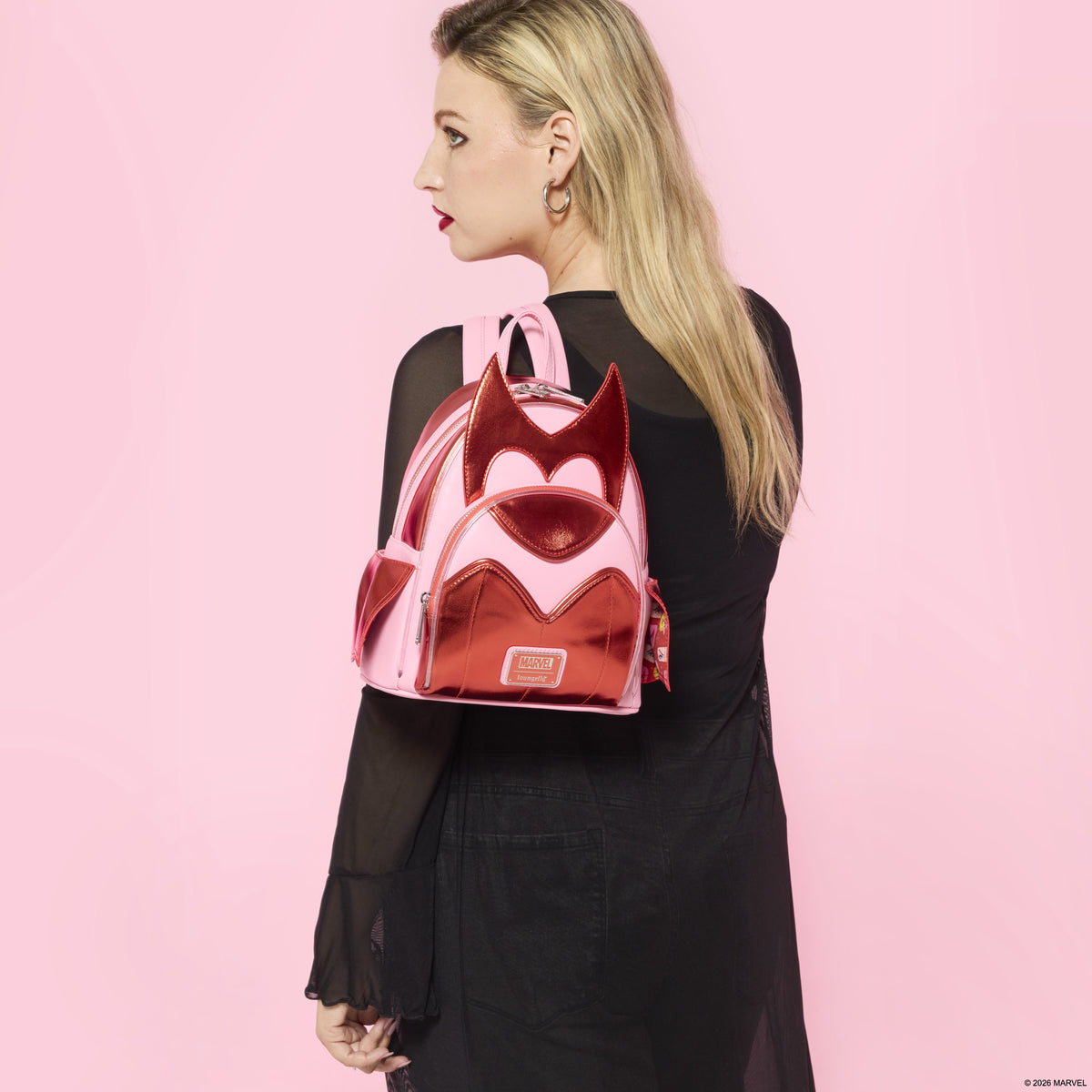 Scarlet Witch Wanda Cosplay Light-Up Mini Backpack - US 9748