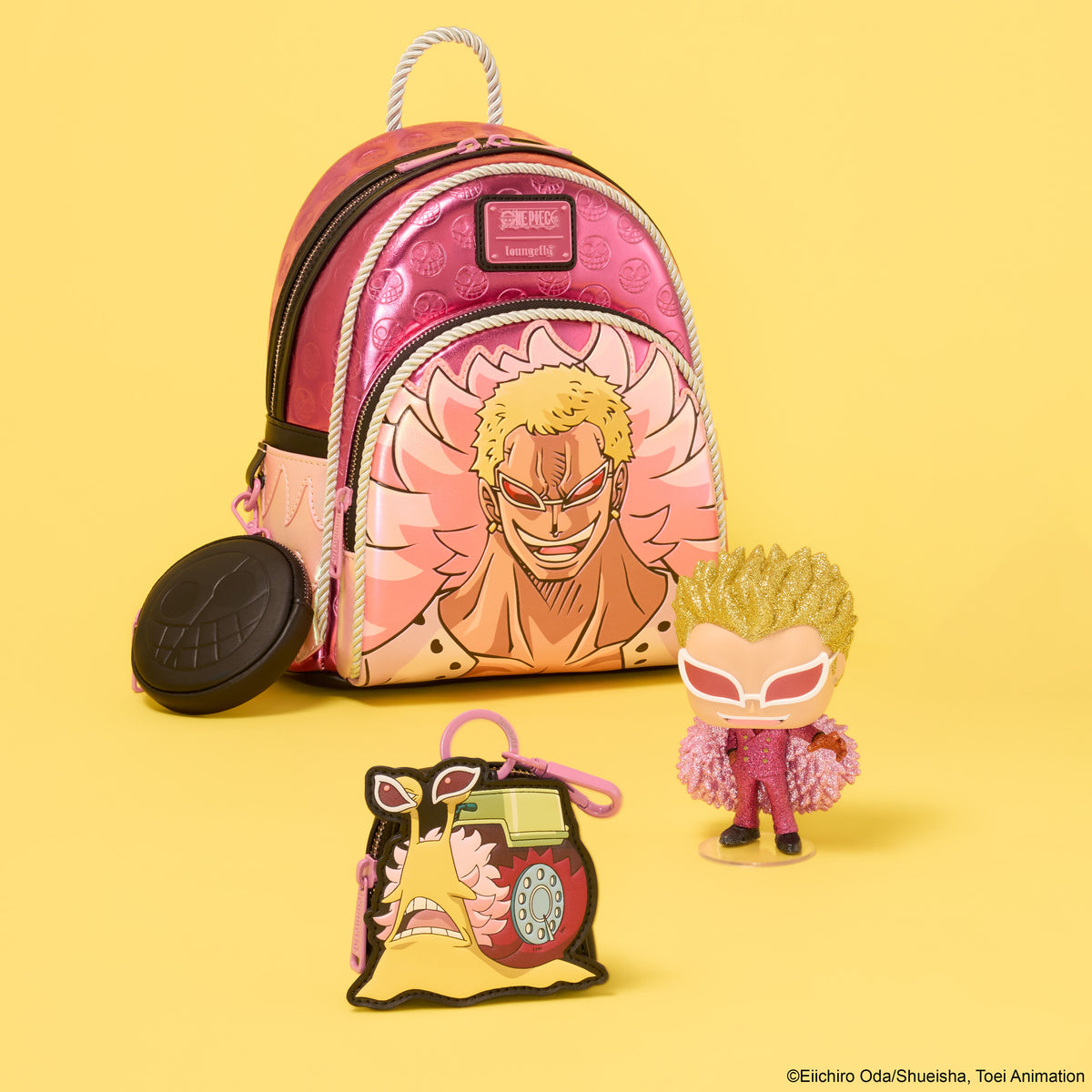 SDCC Limited Edition One Piece Donquixote Doflamingo Transponder Snail Coin Bag - US 1325